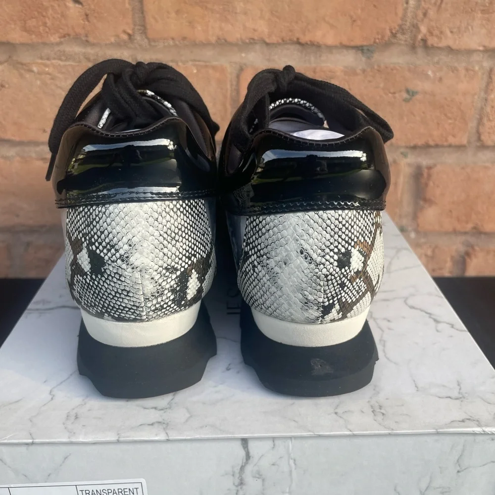 Jessica Rich Women's Sneakers Transparent Snake Gold New Size 39EU/9US - Picture 4 of 8